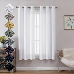White Velvet 2 Panel Curtains